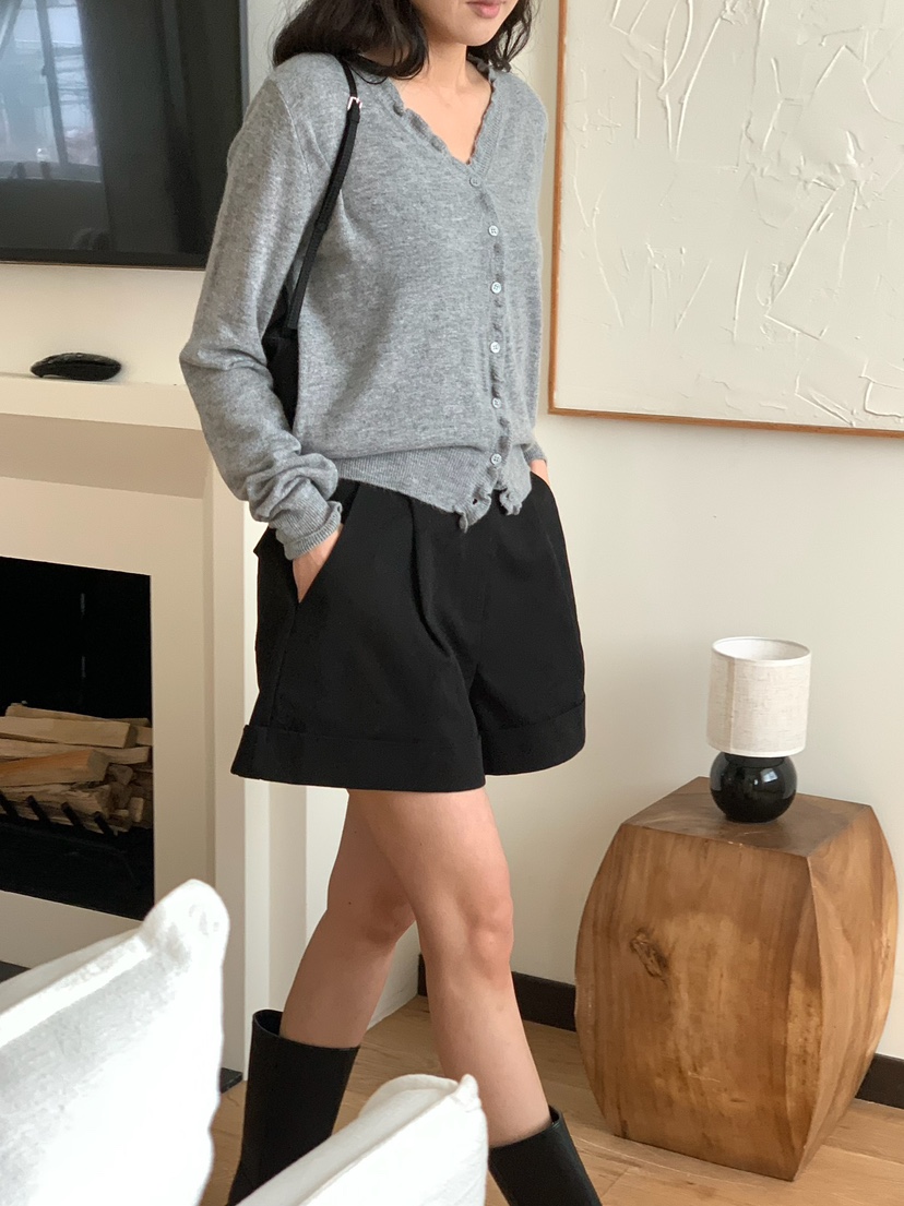 BLEECKER韓國直郵實拍女士新品休閑時尚推薦熱賣人氣短褲BLEECKER短褲