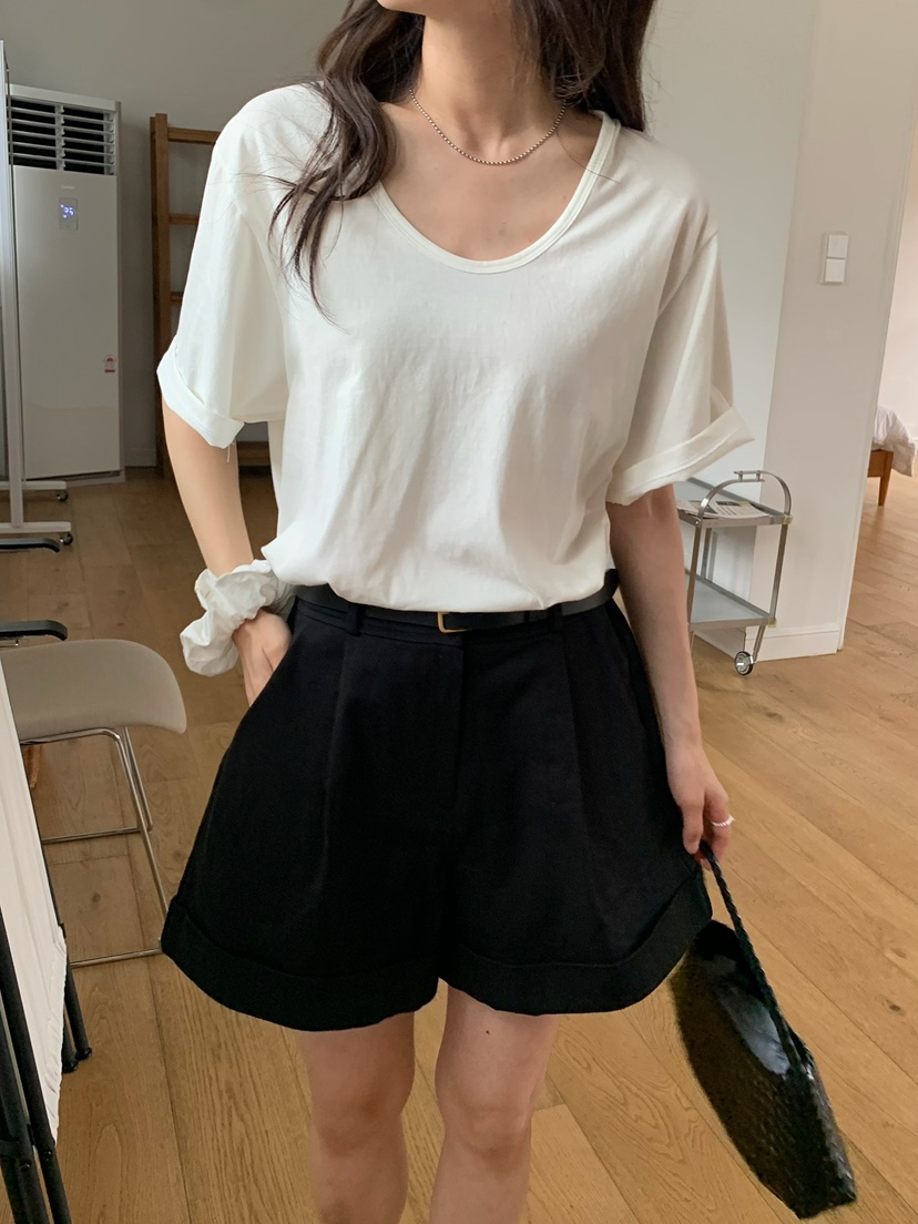 BLEECKER韓國直郵實拍女士新品休閑時尚推薦熱賣人氣短褲BLEECKER短褲