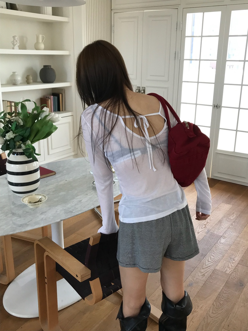 ESCHER韓國東大門代購女士新款推薦休閑職業人氣熱賣長袖T恤ESCHER長袖T恤