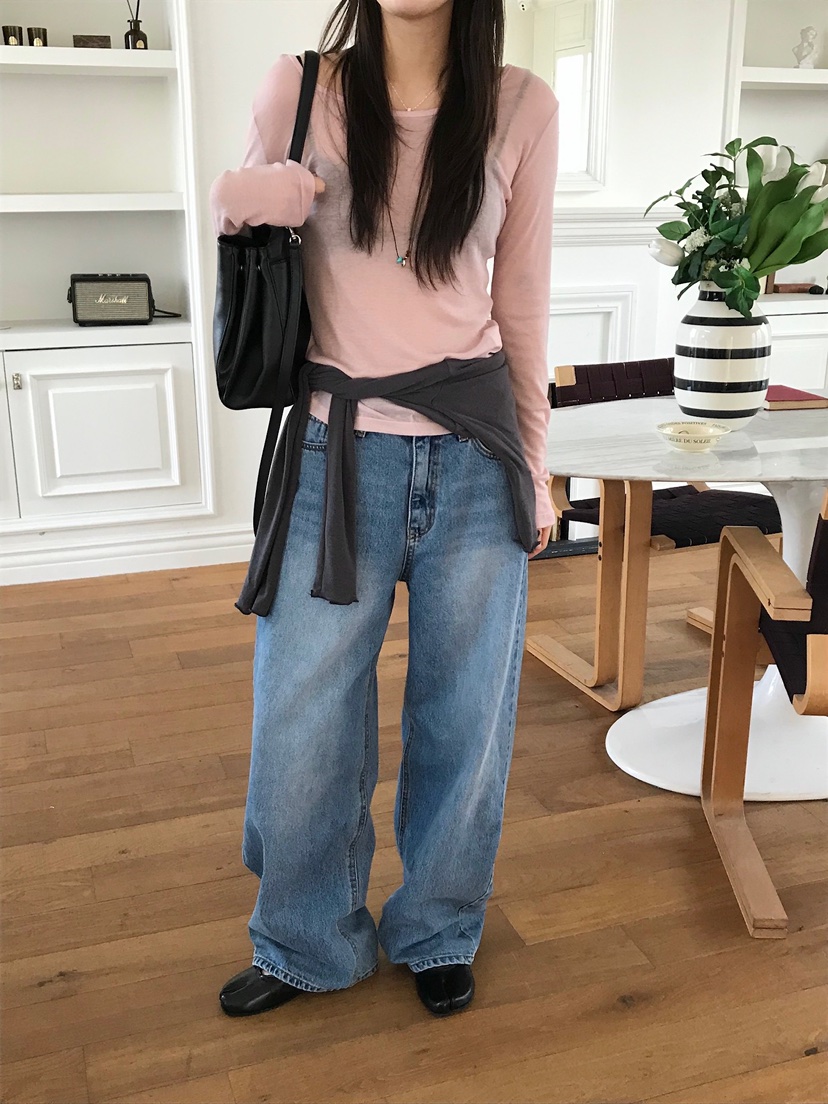 ESCHER韓國東大門代購女士新款推薦休閑職業人氣熱賣長袖T恤ESCHER長袖T恤