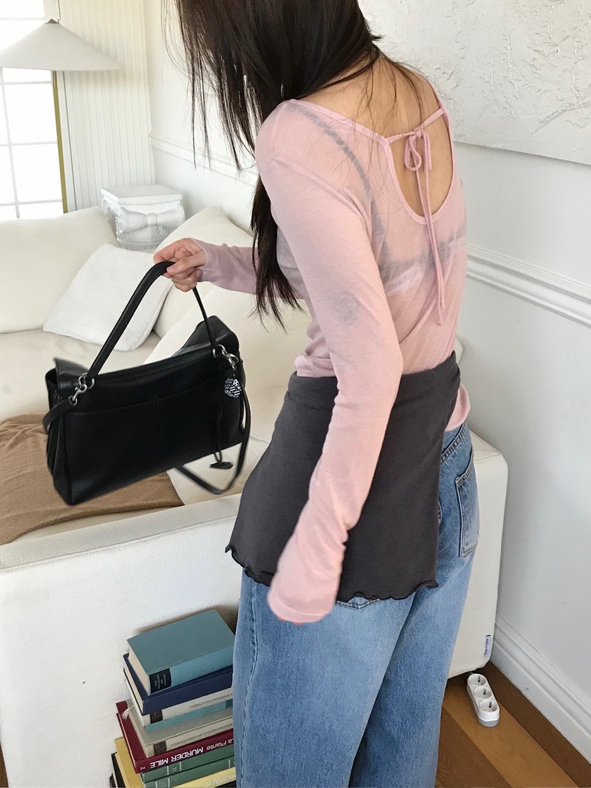 ESCHER韓國東大門代購女士新款推薦休閑職業人氣熱賣長袖T恤ESCHER長袖T恤