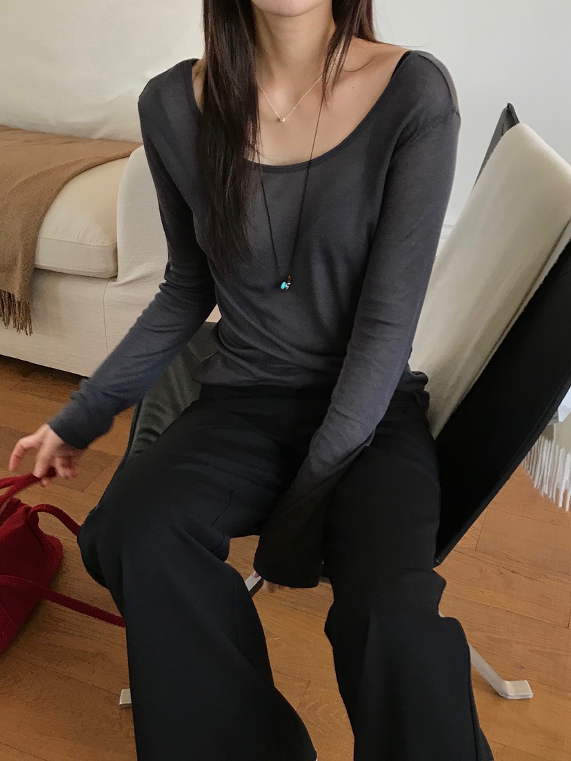 ESCHER韓國東大門代購女士新款推薦休閑職業人氣熱賣長袖T恤ESCHER長袖T恤