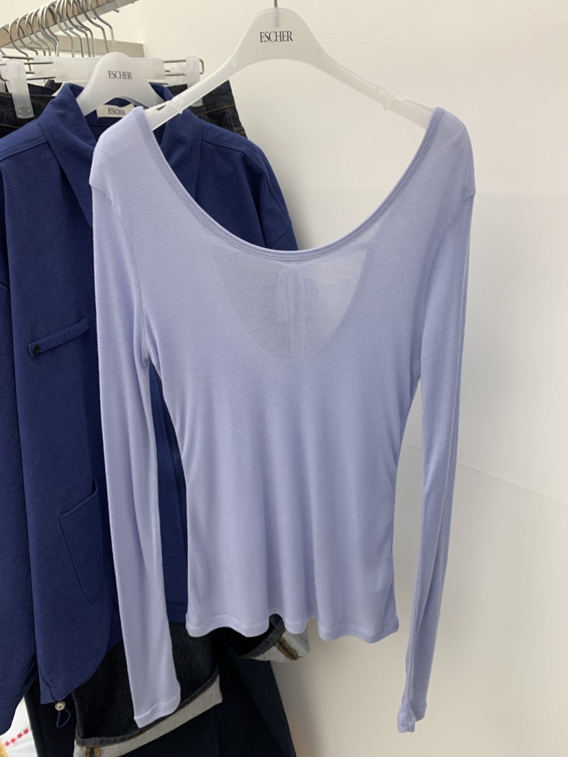 ESCHER韓國東大門代購女士新款推薦休閑職業人氣熱賣長袖T恤ESCHER長袖T恤圖色1