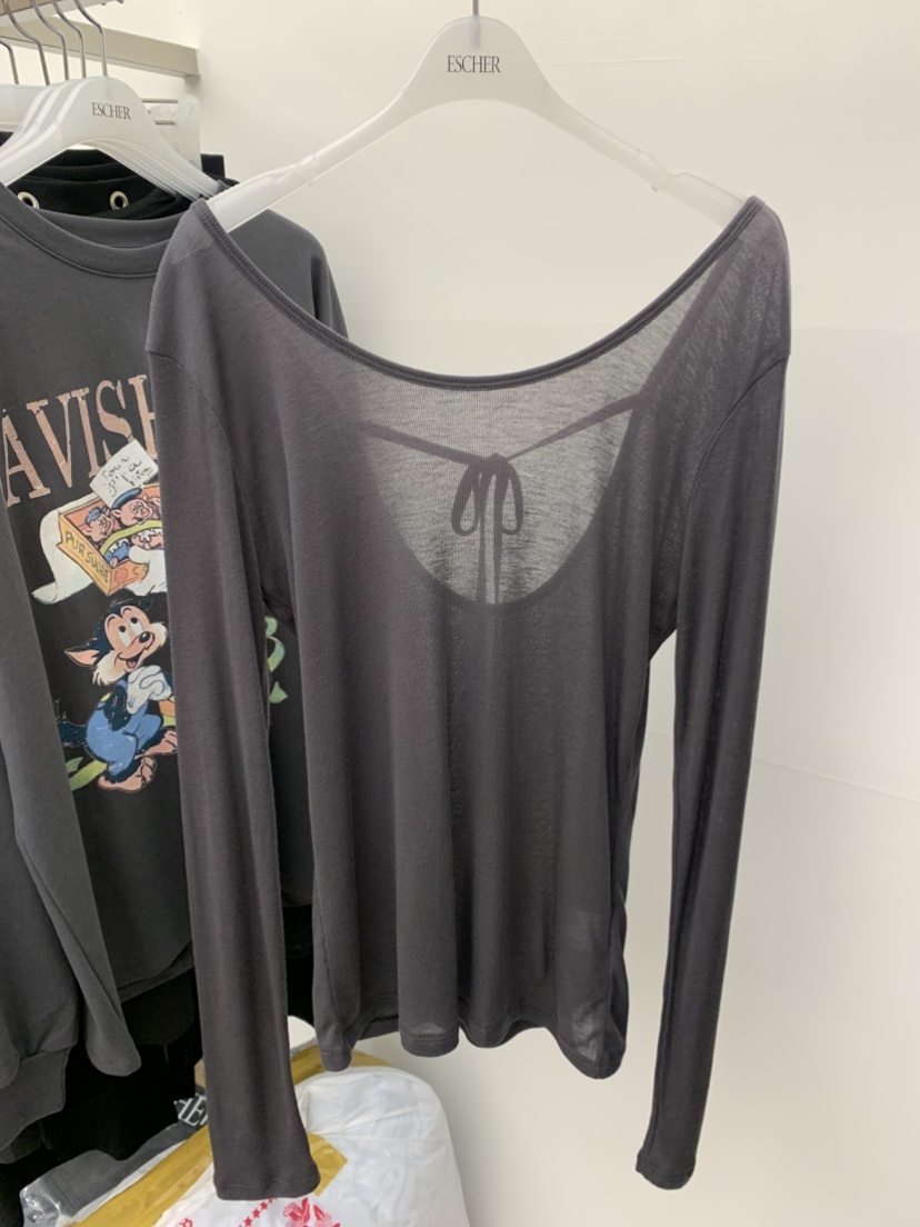 ESCHER韓國東大門代購女士新款推薦休閑職業人氣熱賣長袖T恤ESCHER長袖T恤圖色2