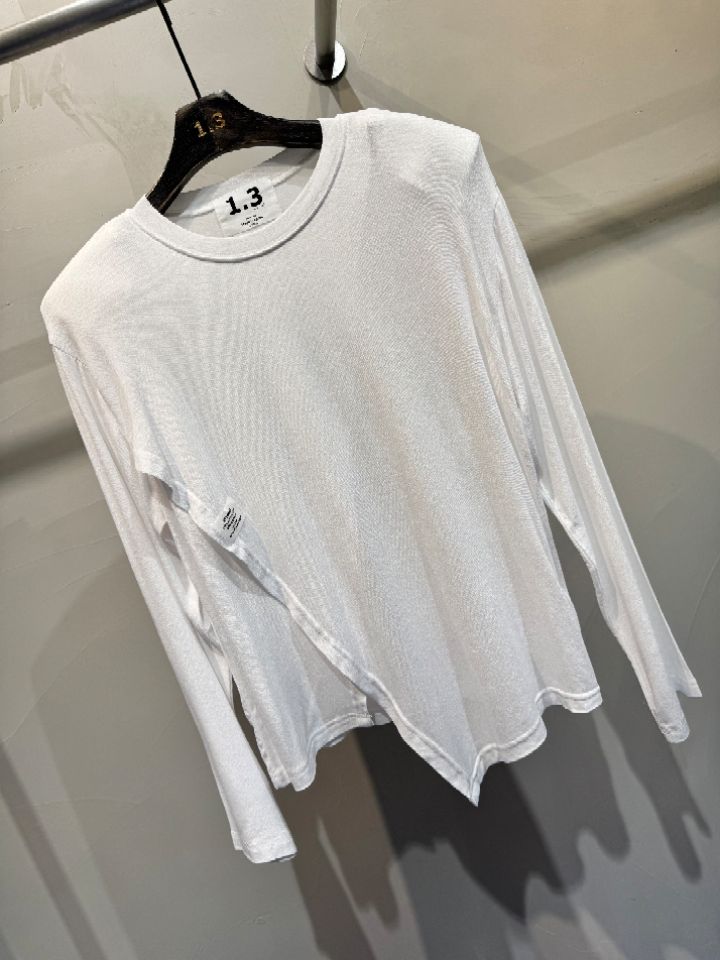 1.3韓國直郵實拍女裝新款職業時尚推薦休閑熱賣26春夏長袖T恤1.3長袖T恤