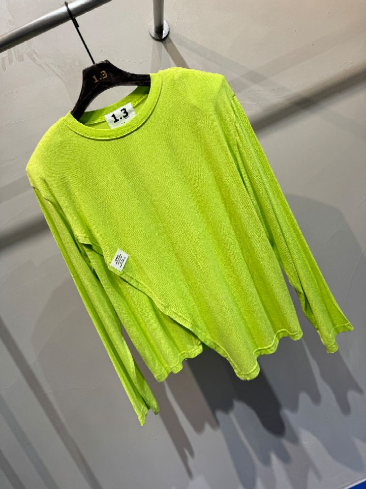 1.3韓國直郵實拍女裝新款職業時尚推薦休閑熱賣26春夏長袖T恤1.3長袖T恤