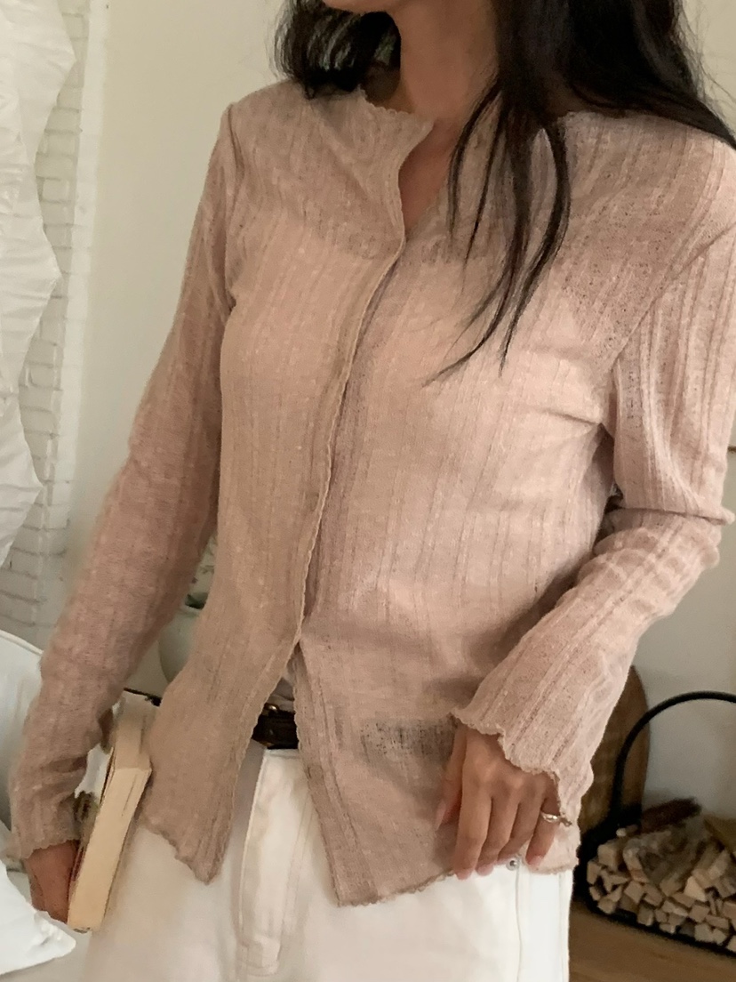 BLEECKER韓國直郵實拍女裝新款推薦時尚熱賣休閑襯衫蕾絲衫BLEECKER襯衫/蕾絲衫