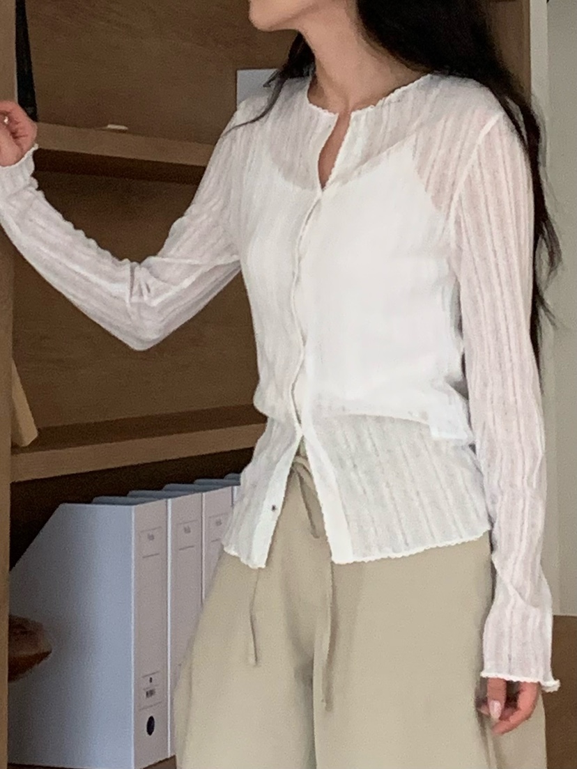 BLEECKER韓國直郵實拍女裝新款推薦時尚熱賣休閑襯衫蕾絲衫BLEECKER襯衫/蕾絲衫