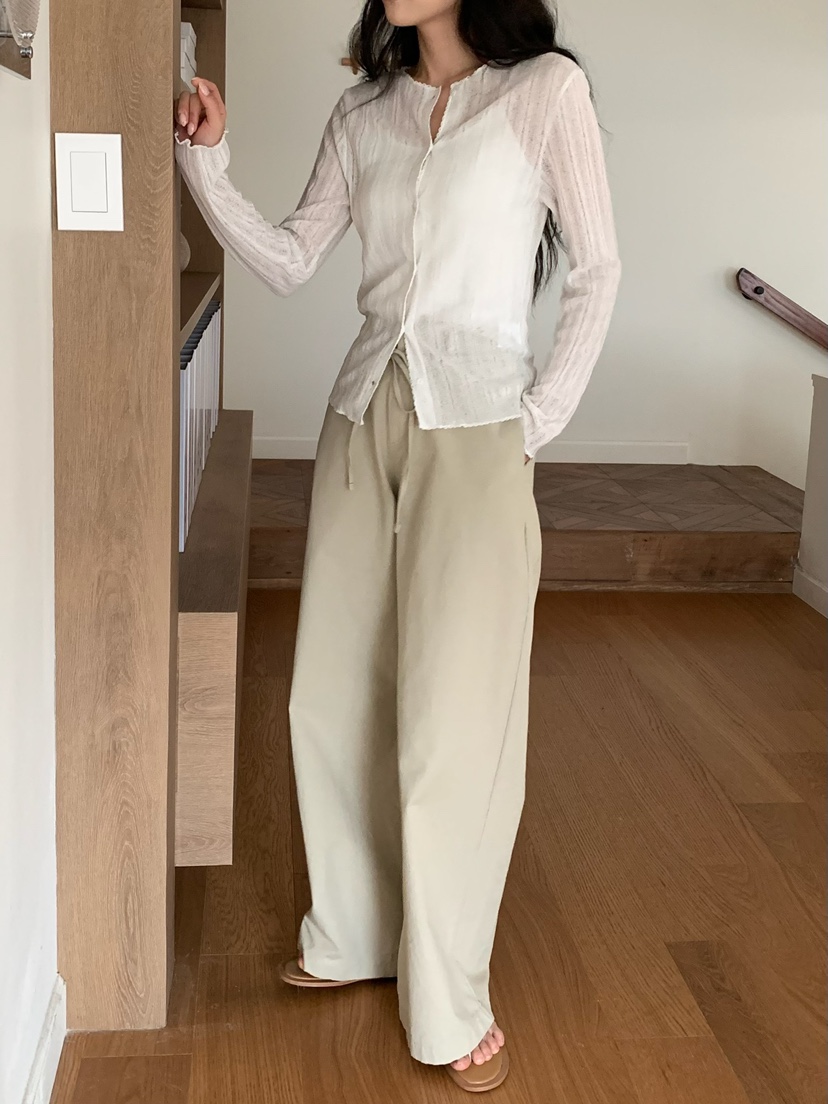 BLEECKER韓國直郵實拍女裝新款推薦時尚熱賣休閑襯衫蕾絲衫BLEECKER襯衫/蕾絲衫