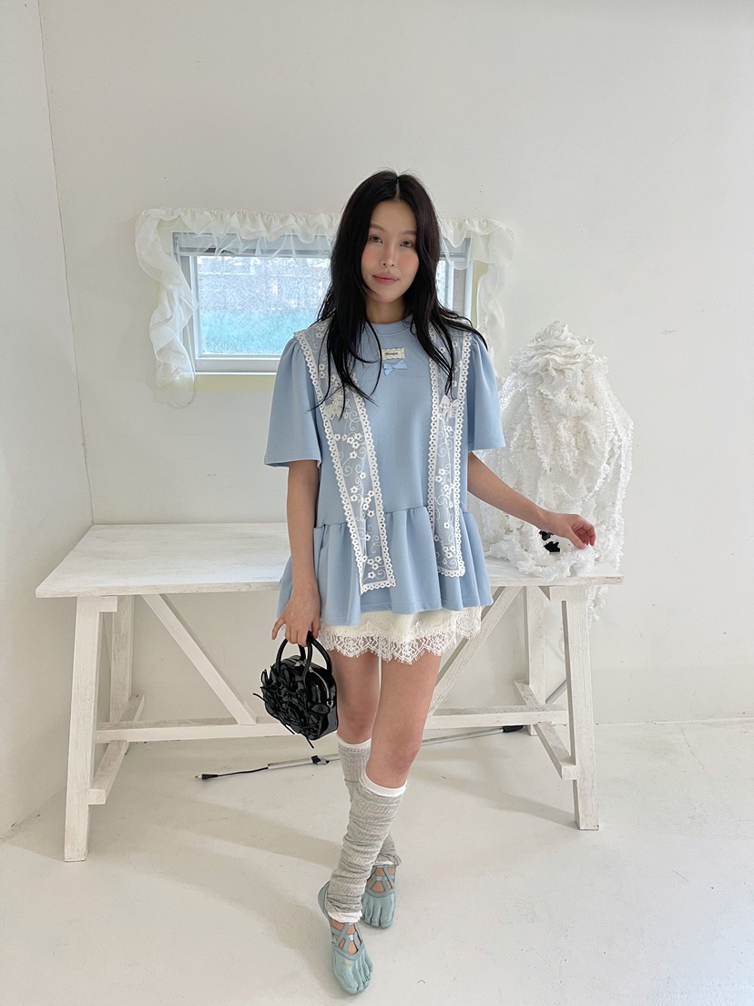 BOUTIQUE-L韓國東大門直郵女裝新款時尚職業推薦26春夏T恤BOUTIQUE-LT恤