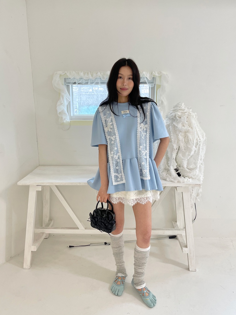 BOUTIQUE-L韓國東大門直郵女裝新款時尚職業推薦26春夏T恤BOUTIQUE-LT恤圖色3