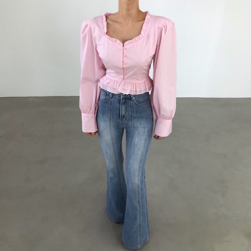 2TWO MOON韓國直郵實拍女士新品休閑時尚熱賣襯衫蕾絲衫2TWO MOON襯衫/蕾絲衫