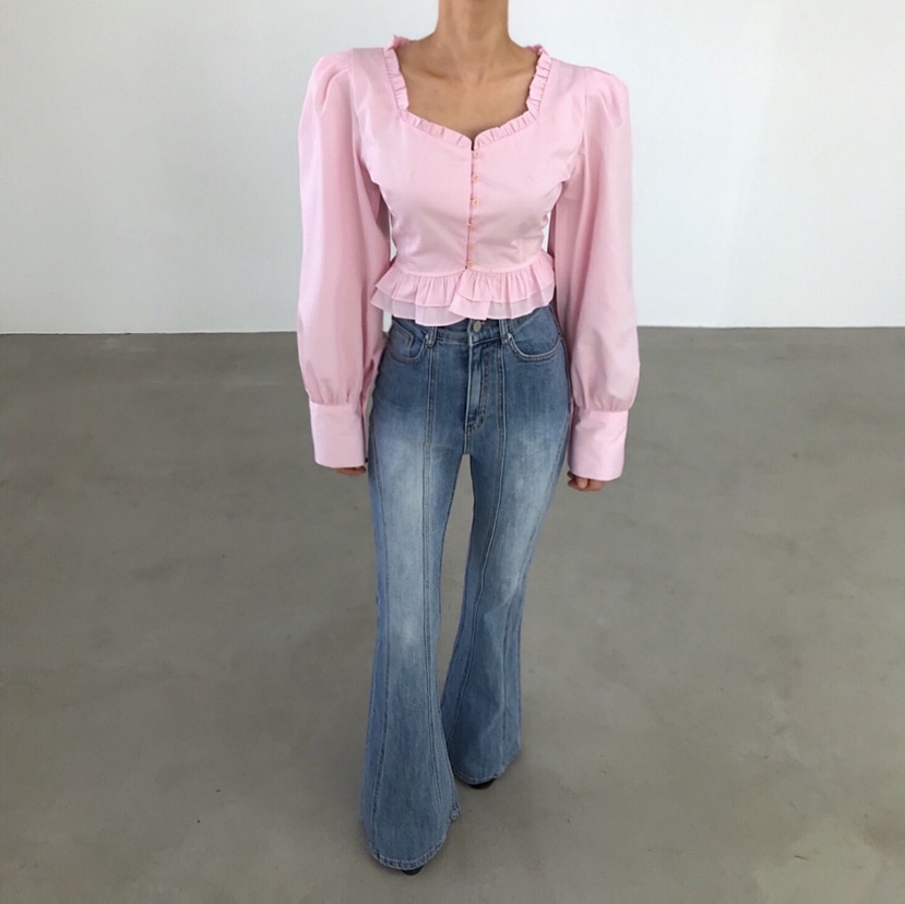 2TWO MOON韓國直郵實拍女士新品休閑時尚熱賣襯衫蕾絲衫2TWO MOON襯衫/蕾絲衫