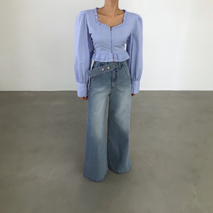 2TWO MOON韓國直郵實拍女士新品休閑時尚熱賣襯衫蕾絲衫2TWO MOON襯衫/蕾絲衫