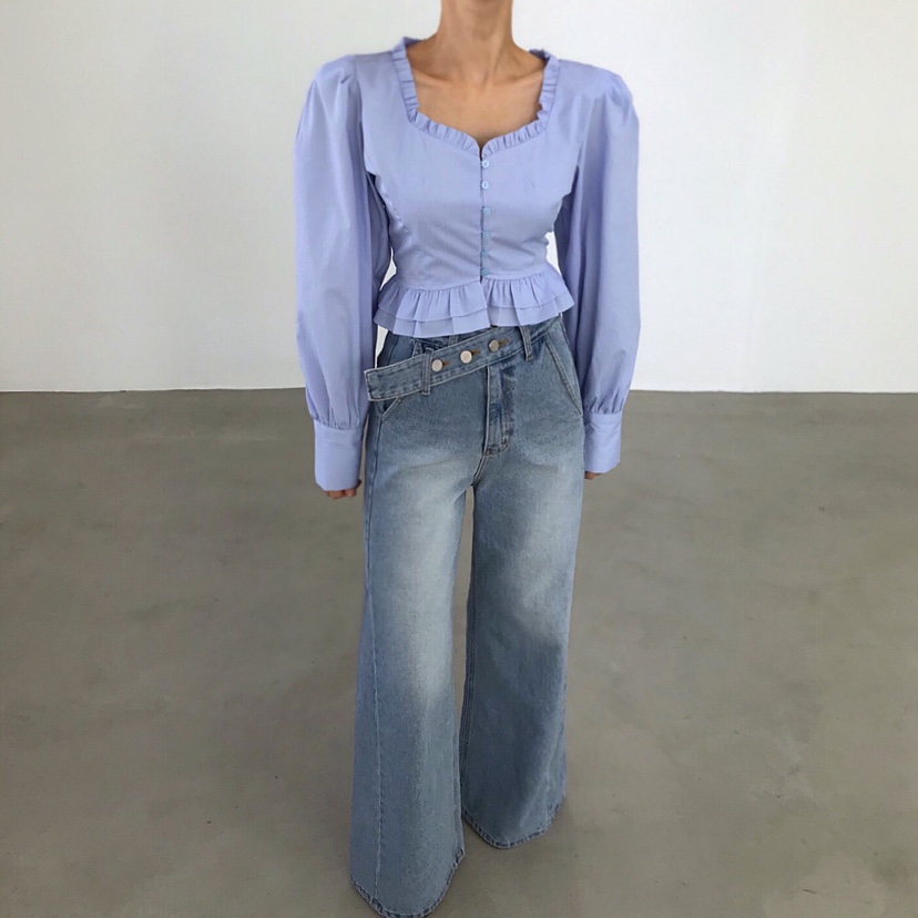 2TWO MOON韓國直郵實拍女士新品休閑時尚熱賣襯衫蕾絲衫2TWO MOON襯衫/蕾絲衫