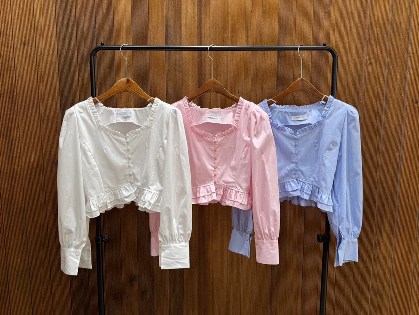 2TWO MOON韓國直郵實拍女士新品休閑時尚熱賣襯衫蕾絲衫2TWO MOON襯衫/蕾絲衫