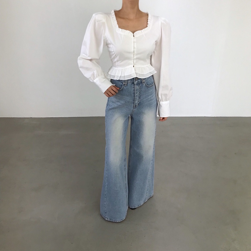 2TWO MOON韓國直郵實拍女士新品休閑時尚熱賣襯衫蕾絲衫2TWO MOON襯衫/蕾絲衫圖色1