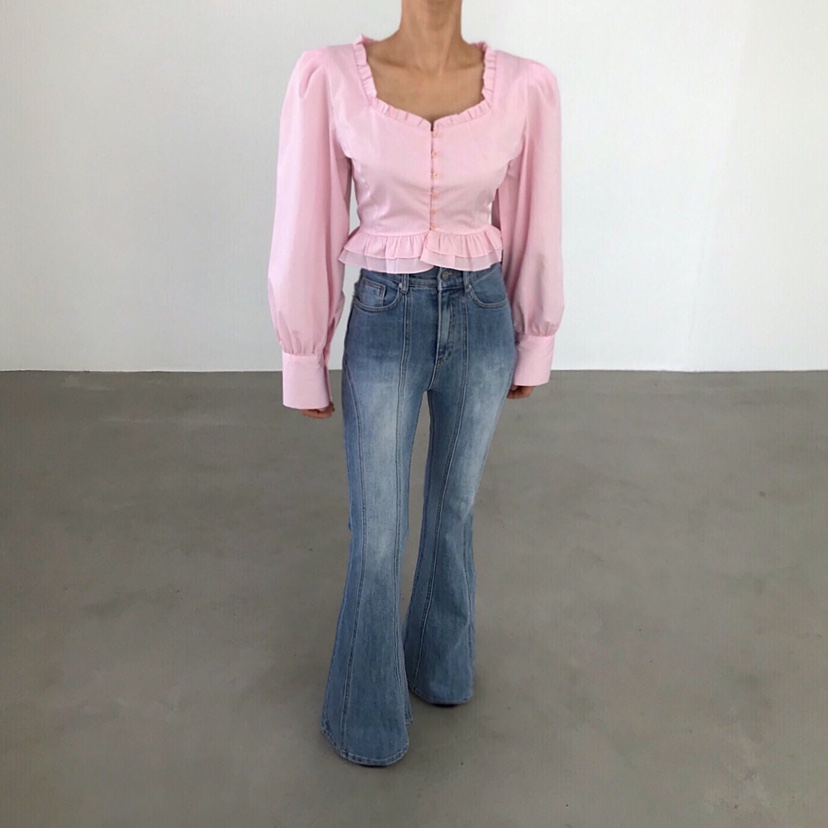 2TWO MOON韓國直郵實拍女士新品休閑時尚熱賣襯衫蕾絲衫2TWO MOON襯衫/蕾絲衫圖色2