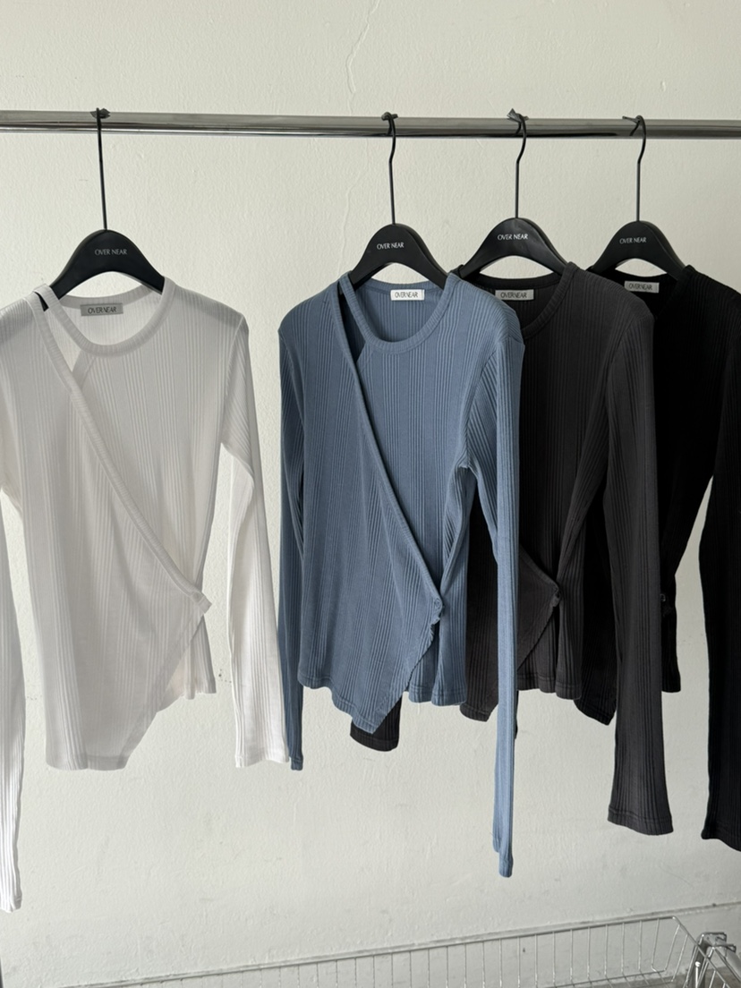 OVER NEAR韓國直郵實拍女裝新款26春夏人氣推薦職業長袖T恤OVER NEAR長袖T恤