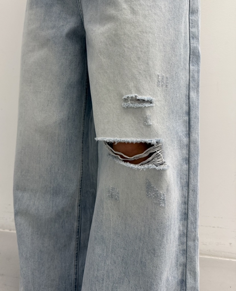 PAIRING韓國東大門直郵女士新款推薦時尚休閑牛仔褲不含腰帶PAIRING牛仔褲