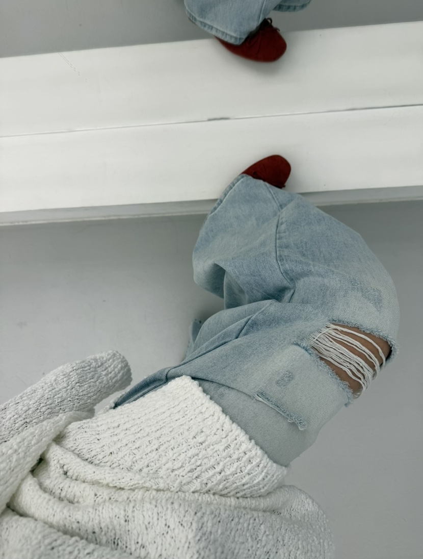 PAIRING韓國東大門直郵女士新款推薦時尚休閑牛仔褲不含腰帶PAIRING牛仔褲