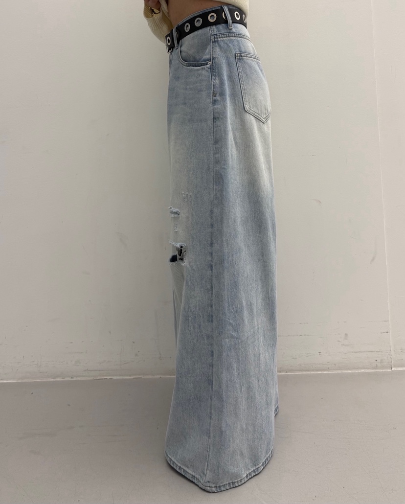 PAIRING韓國東大門直郵女士新款推薦時尚休閑牛仔褲不含腰帶PAIRING牛仔褲