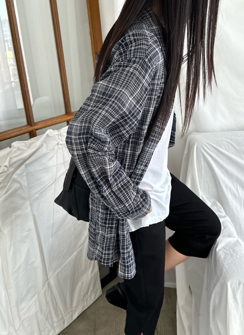 LE VASE韓國直郵實拍女裝新品休閑26春夏職業襯衫蕾絲衫LE VASE襯衫/蕾絲衫