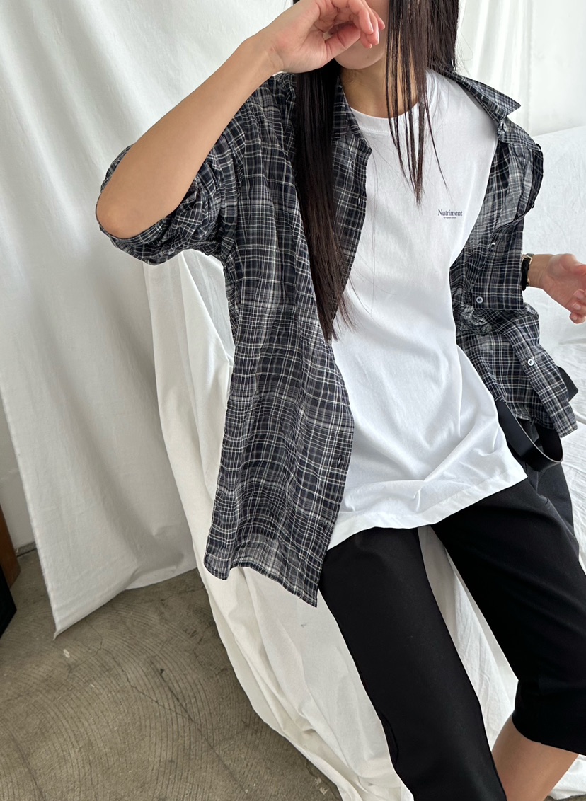 LE VASE韓國直郵實拍女裝新品休閑26春夏職業襯衫蕾絲衫LE VASE襯衫/蕾絲衫