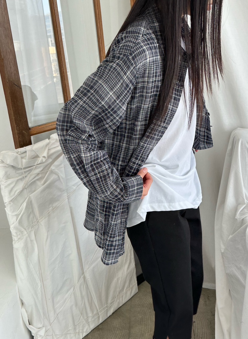 LE VASE韓國直郵實拍女裝新品休閑26春夏職業襯衫蕾絲衫LE VASE襯衫/蕾絲衫