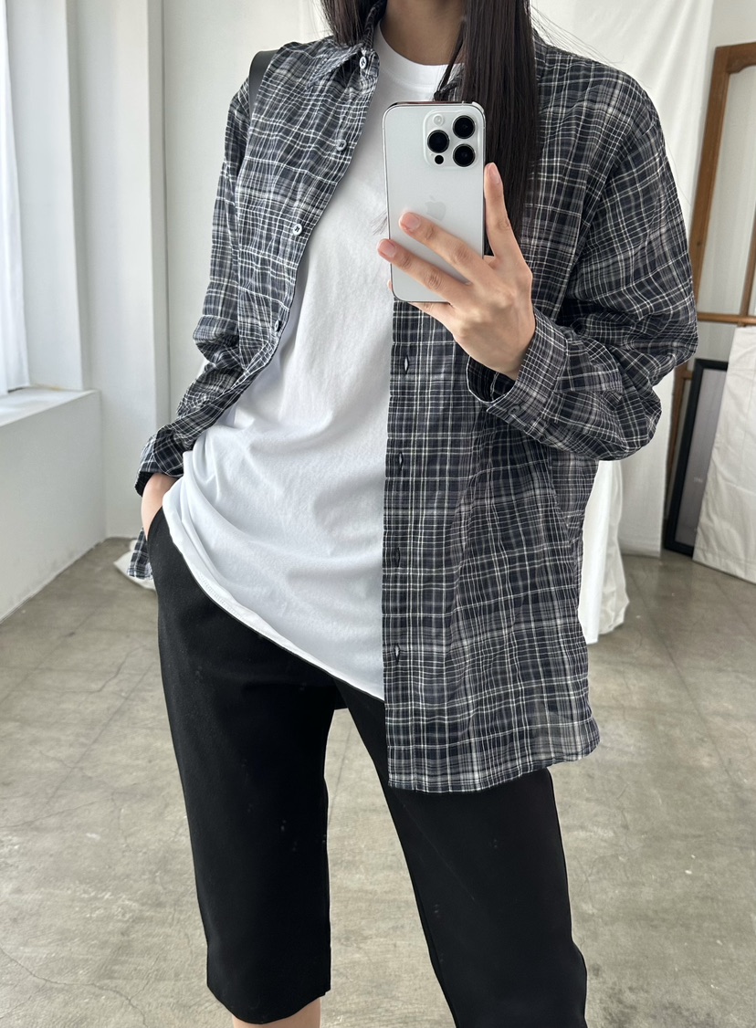 LE VASE韓國直郵實拍女裝新品休閑26春夏職業襯衫蕾絲衫LE VASE襯衫/蕾絲衫