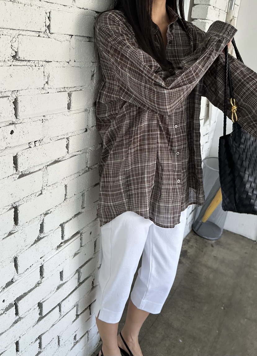 LE VASE韓國直郵實拍女裝新品休閑26春夏職業襯衫蕾絲衫LE VASE襯衫/蕾絲衫