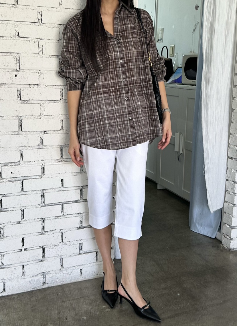 LE VASE韓國直郵實拍女裝新品休閑26春夏職業襯衫蕾絲衫LE VASE襯衫/蕾絲衫圖色2