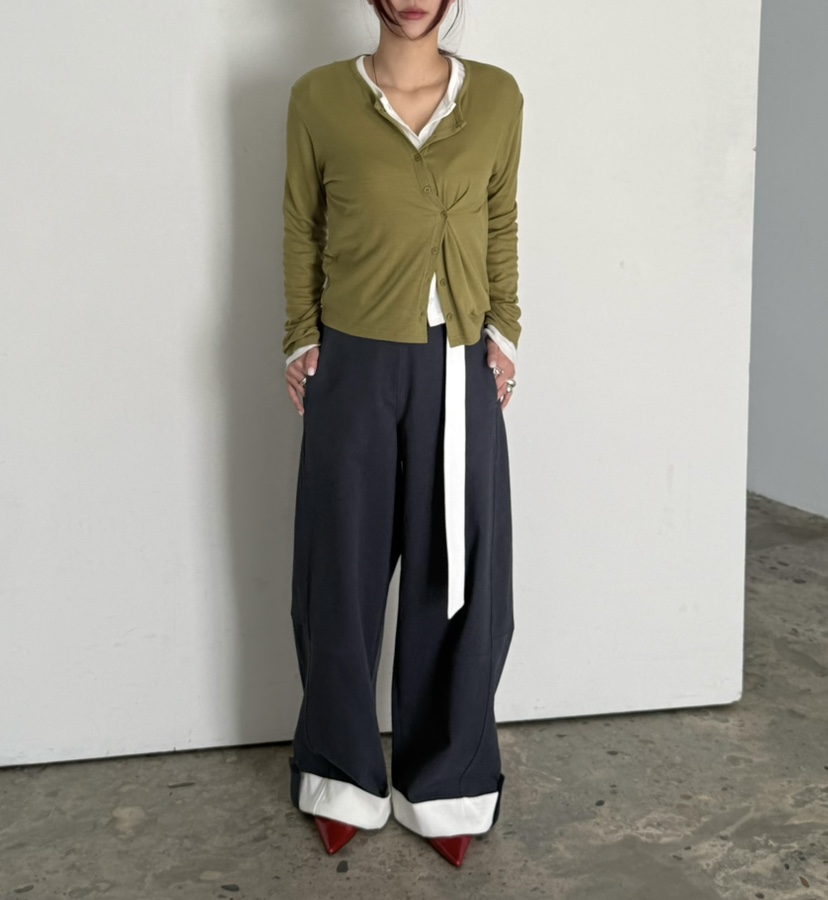 OVER NEAR韓國東大門代購女士新款休閑26春夏牛仔褲含腰帶OVER NEAR牛仔褲