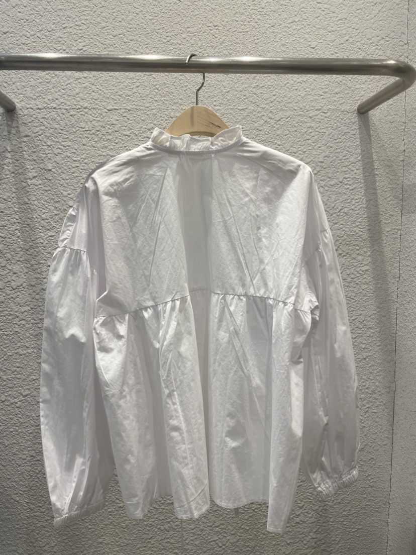 BABEL韓國直郵女裝新款人氣熱賣時尚職業推薦襯衫蕾絲衫褶皺BABEL襯衫/蕾絲衫