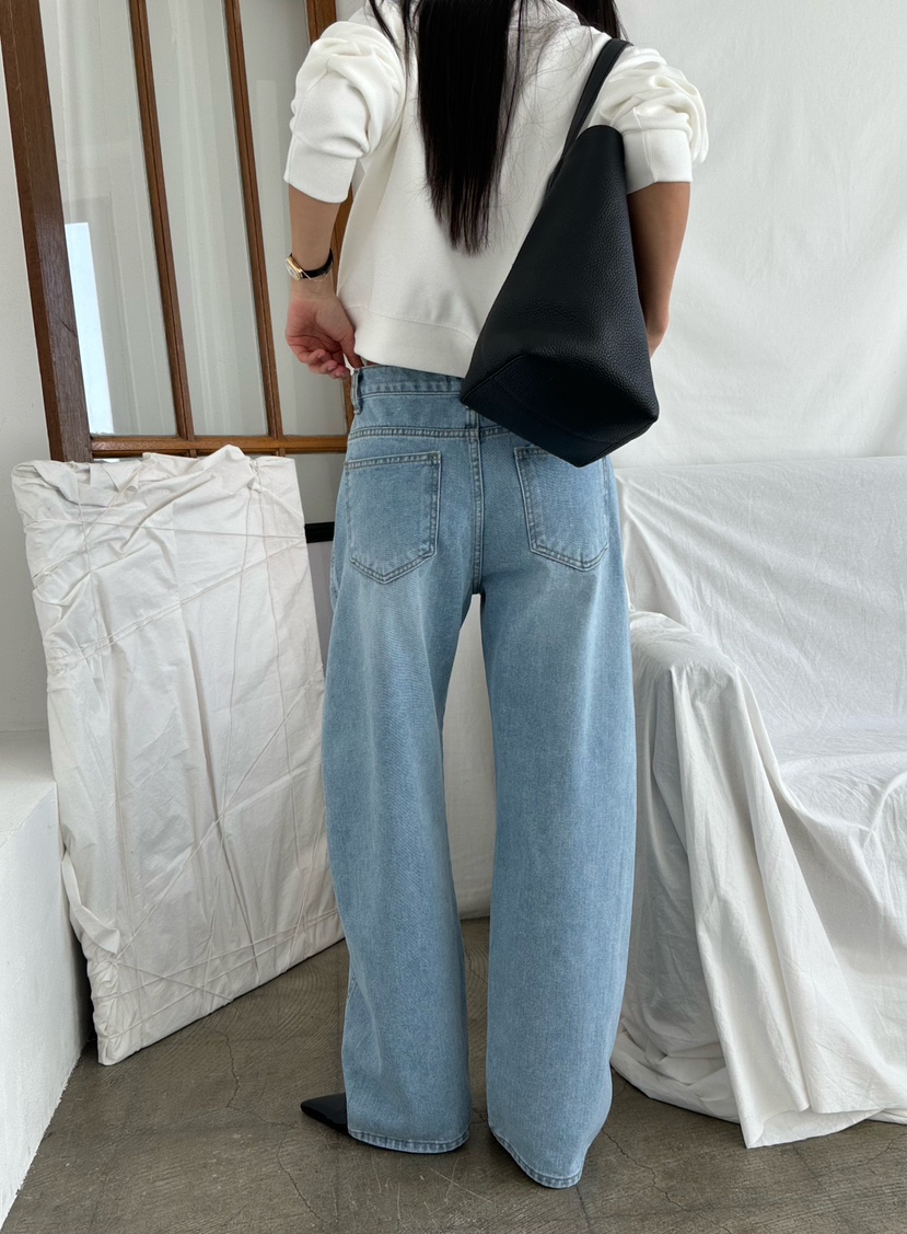 LE VASE韓國代購女士新品人氣26春夏時尚休閑推薦牛仔褲LE VASE牛仔褲