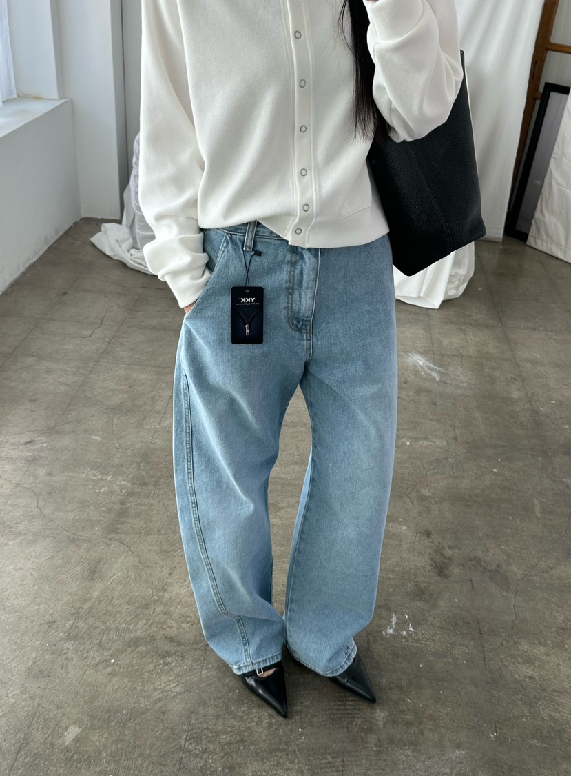 LE VASE韓國代購女士新品人氣26春夏時尚休閑推薦牛仔褲LE VASE牛仔褲