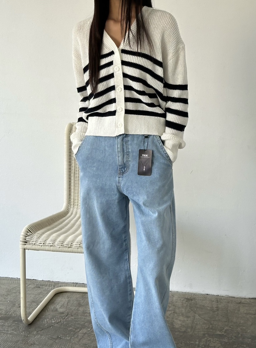 LE VASE韓國代購女士新品人氣26春夏時尚休閑推薦牛仔褲LE VASE牛仔褲