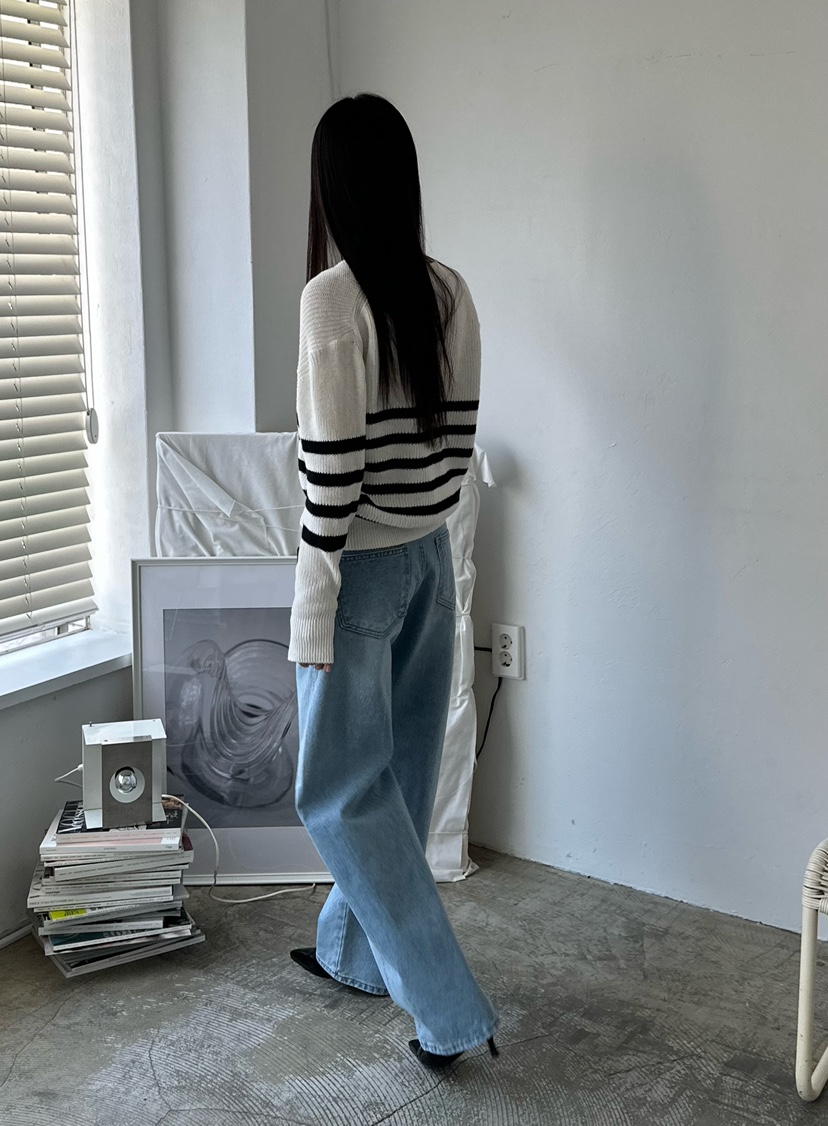 LE VASE韓國代購女士新品人氣26春夏時尚休閑推薦牛仔褲LE VASE牛仔褲