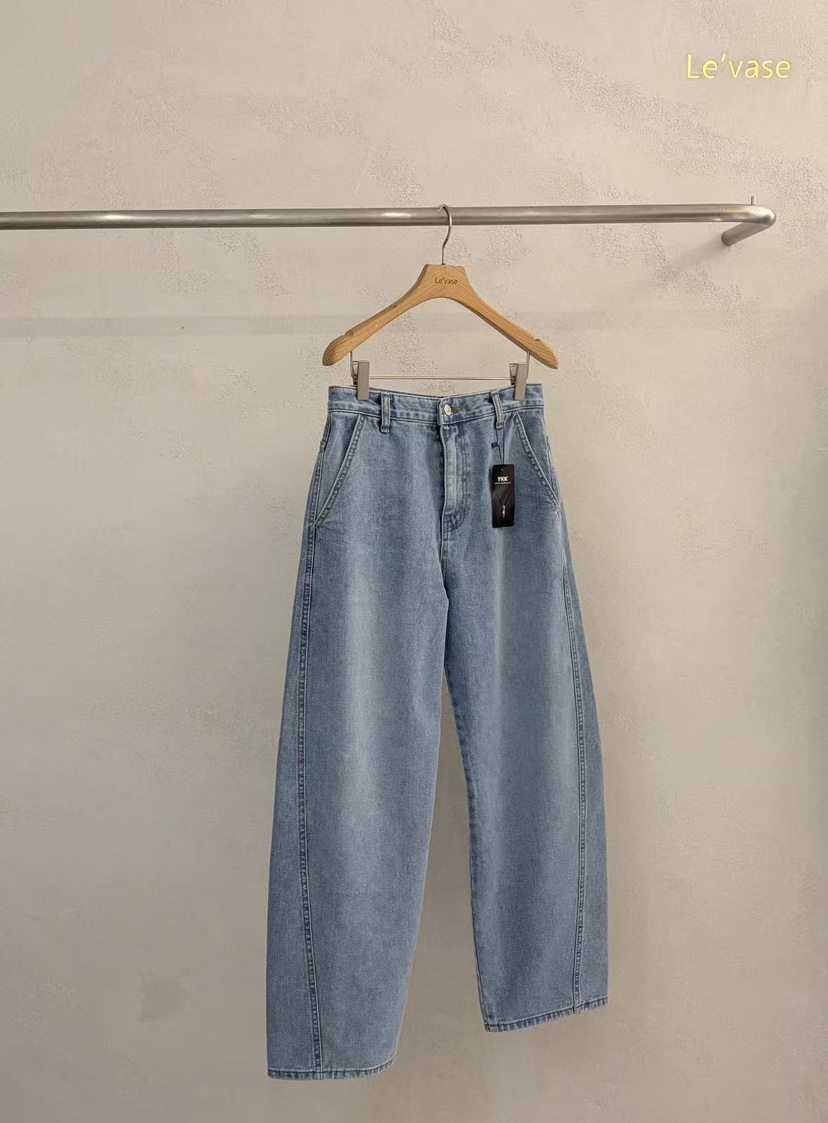 LE VASE韓國代購女士新品人氣26春夏時尚休閑推薦牛仔褲LE VASE牛仔褲