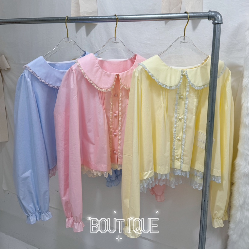 BOUTIQUE-L韓國東大門直郵女裝新品時尚推薦26春夏襯衫蕾絲衫BOUTIQUE-L襯衫/蕾絲衫