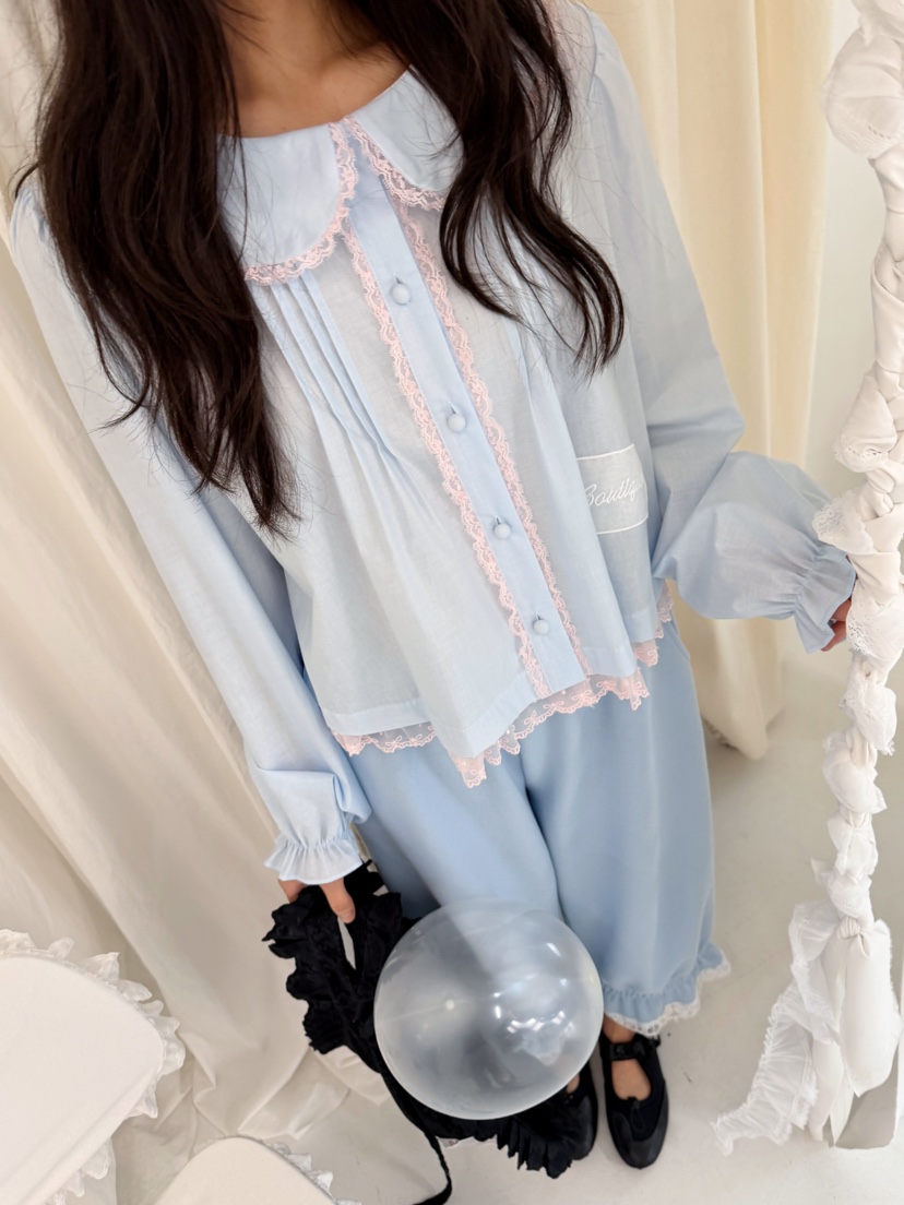 BOUTIQUE-L韓國東大門直郵女裝新品時尚推薦26春夏襯衫蕾絲衫BOUTIQUE-L襯衫/蕾絲衫