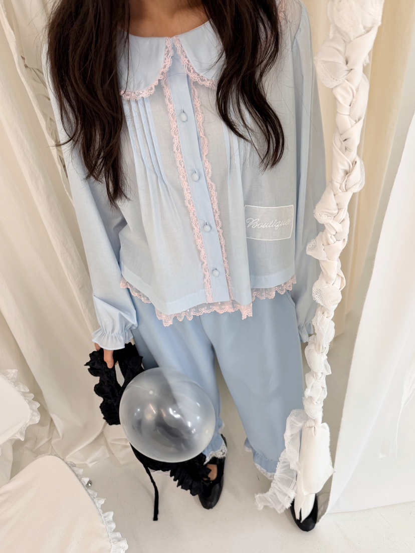 BOUTIQUE-L韓國東大門直郵女裝新品時尚推薦26春夏襯衫蕾絲衫BOUTIQUE-L襯衫/蕾絲衫