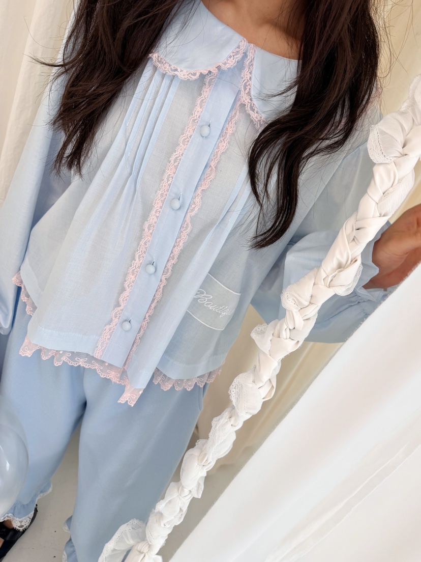 BOUTIQUE-L韓國東大門直郵女裝新品時尚推薦26春夏襯衫蕾絲衫BOUTIQUE-L襯衫/蕾絲衫