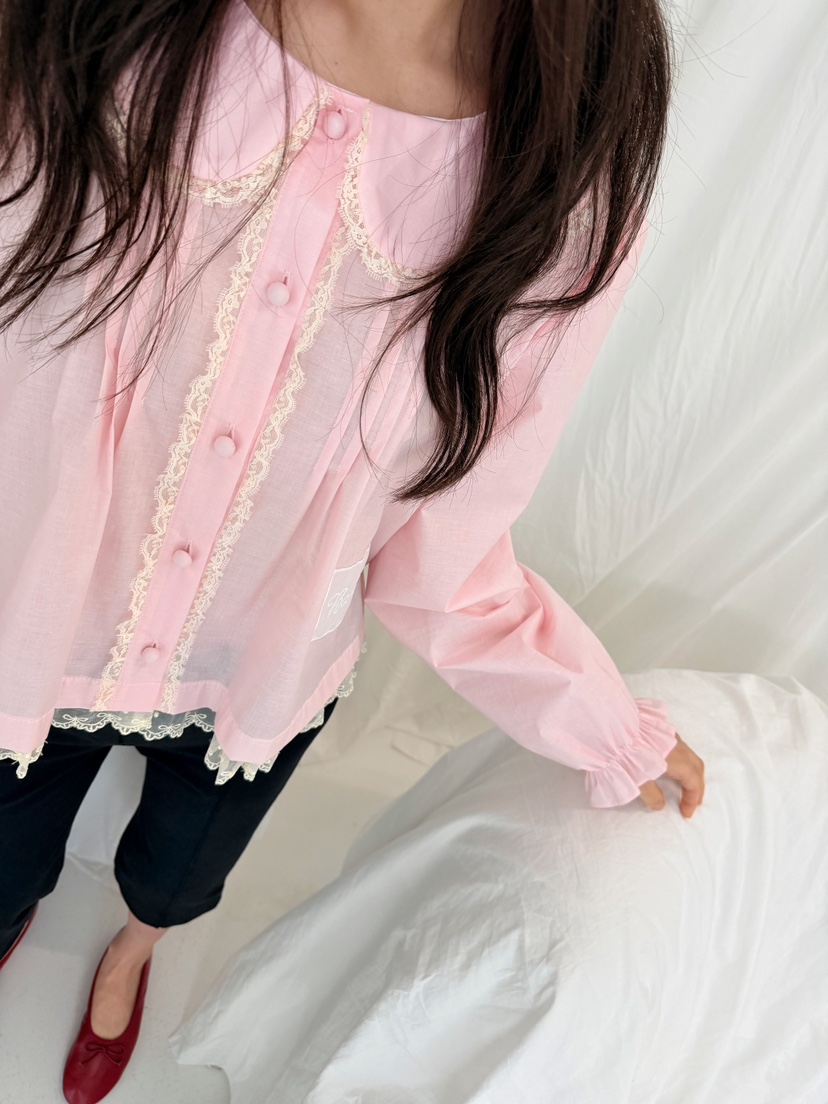 BOUTIQUE-L韓國東大門直郵女裝新品時尚推薦26春夏襯衫蕾絲衫BOUTIQUE-L襯衫/蕾絲衫