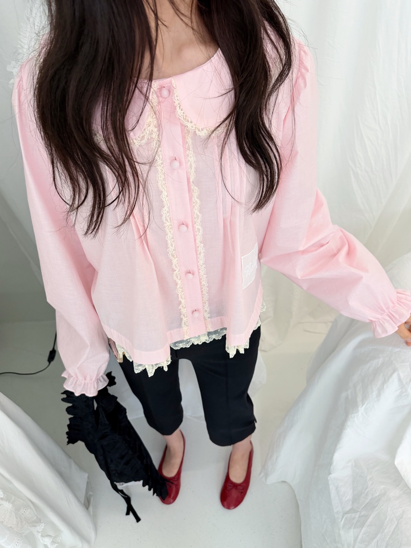 BOUTIQUE-L韓國東大門直郵女裝新品時尚推薦26春夏襯衫蕾絲衫BOUTIQUE-L襯衫/蕾絲衫