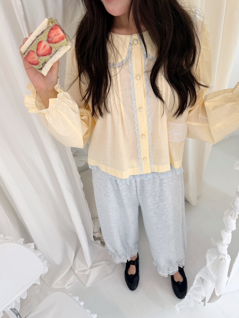 BOUTIQUE-L韓國東大門直郵女裝新品時尚推薦26春夏襯衫蕾絲衫BOUTIQUE-L襯衫/蕾絲衫