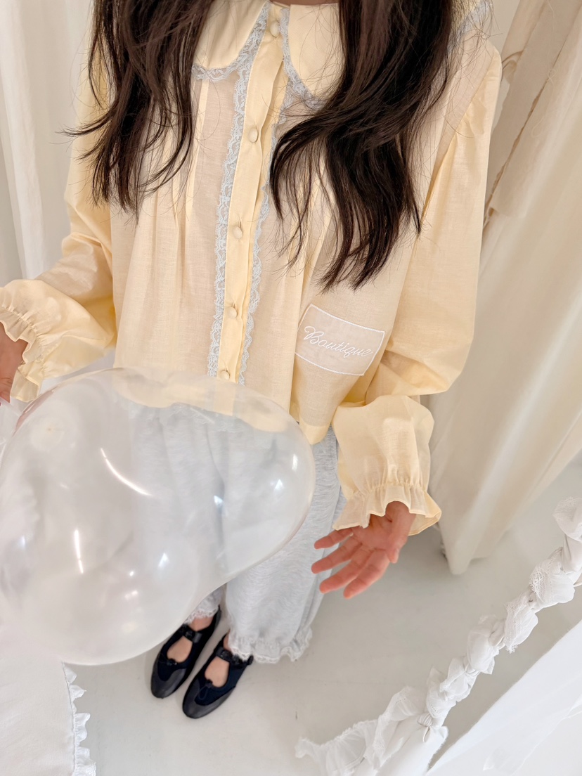 BOUTIQUE-L韓國東大門直郵女裝新品時尚推薦26春夏襯衫蕾絲衫BOUTIQUE-L襯衫/蕾絲衫