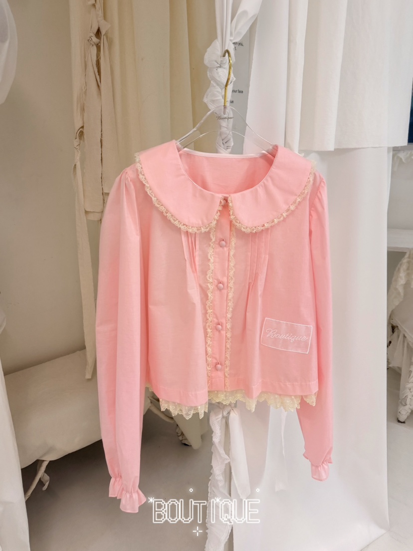 BOUTIQUE-L韓國東大門直郵女裝新品時尚推薦26春夏襯衫蕾絲衫BOUTIQUE-L襯衫/蕾絲衫圖色1