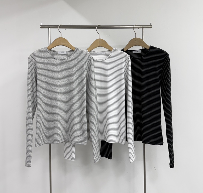 YIKHO STYLE韓國直郵實拍女士新品26春夏職業推薦長袖T恤YIKHO STYLE長袖T恤