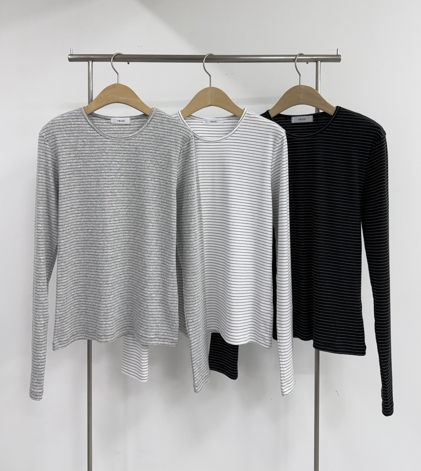 YIKHO STYLE韓國直郵實拍女士新品26春夏職業推薦長袖T恤YIKHO STYLE長袖T恤